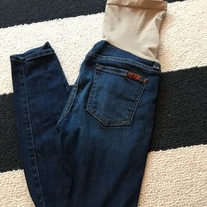 Maternity seven dark denim jeans